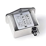 Noise Suppressor Power EMI Filter Termianl Single-Phase Line-Conditioner JREle AC 115/250V 10A CW2B-10A-T