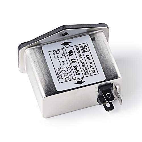 Noise Suppressor Power EMI Filter Termianl Single-Phase Line-Conditioner JIN RONG AC 115/250V 10 Amp CW2B-10A-T