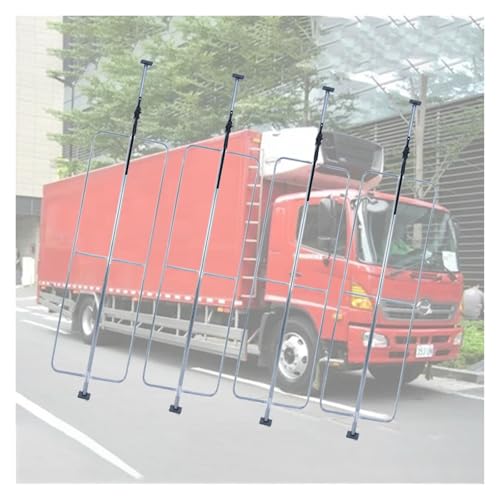 Cargo Stabilizer Bar 4 Packs Heavy-Duty Cargo Load Lock Bars for Vans Cars Trailers, Load Bars for Enclosed Vans & Reefers, Cargo Stabilizer Bar for Safe Transport of Heavy Items(with Spring,2-2.38m)