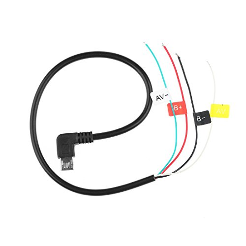 AV Out Cable, PeleusTech Micro USB to AV Out Cable for SJ4000 Action Sport Camera FPV