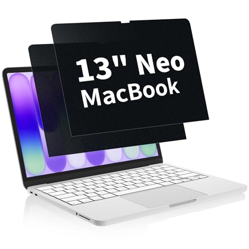 YWXTW 2 Pack Privacy Screen Protector for MacBook Neo 13-Inch A18 Pro Matte Anti Glare PET Film Blue Light Filter Laptop Privacy Screen Shield for Mac Neo Reduces Eye Strain Bubble-Free Install