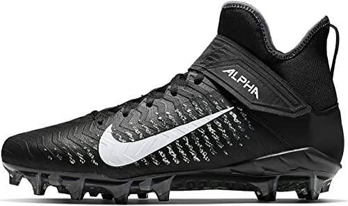Nike Alpha Menace Pro 2 Mid Black Aq3209-002 Men's Football Cleats 15 Us #TOP26