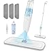 Produktbild Sprühwischer Bodenwischer mit Sprühfunktion, Wischer mit Sprühfunktion Spray Mop wischmopp mit wassertank und 3 wischpads für Schnelle Reinigung Hartholz, Marmor, Holz, Laminat, Fliesen