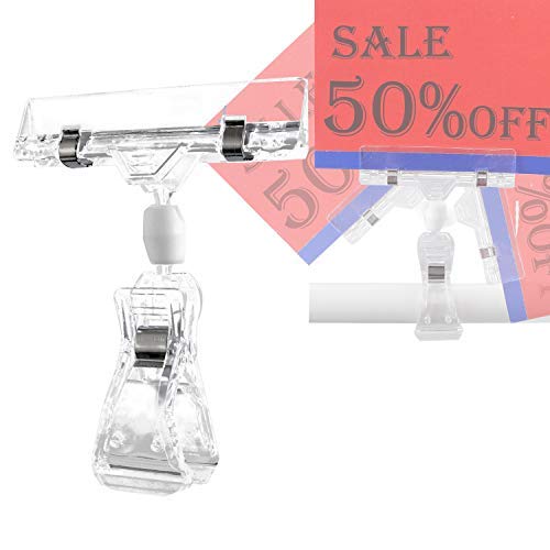 POP広告スタンド ポップクリップ POPスタンド POP立て 360度回転 滑り止め付き 値札 カード差し 広告 ディスプレー オフィス用品 店舗 販促用品