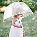 KOULONGDAMI Kids Clear Umbrella for Rain Dome Bubble Umbrellas Windproof for Kids Boys and Girls