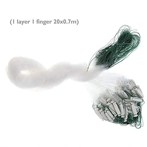 Rede arrastão WinnerEco para pesca esportiva ao ar livre arrastão (1 camada 1 dedo 20 x 0,7 m)