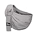Cuby Ring Sling Baby Wrap Carrier for Infants and Newborns,Breastfeeding Privacy (Grey)