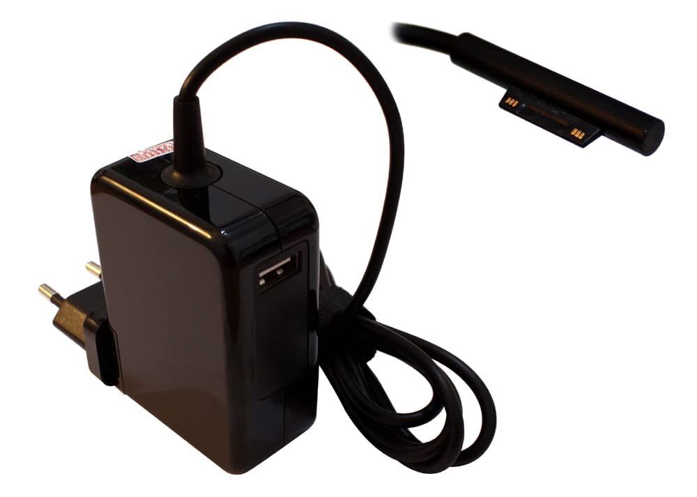 Power4Laptops Netzteil Laptop Ladegerät (EU Stecker) kompatibel mit Microsoft Surface Pro (2017)