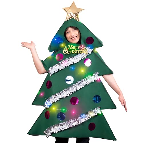 クリアストーン(Clearstone) コスプレ クリスマス 光る ライトアップツリーマン メンズ グリーン