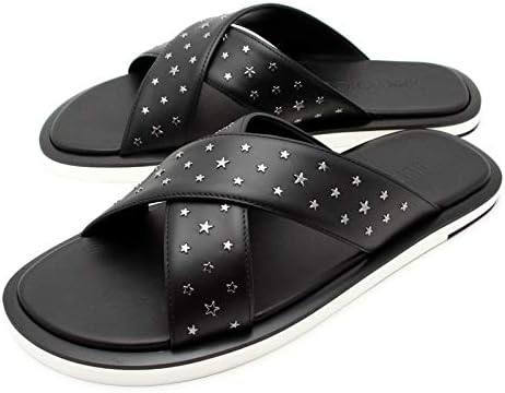 ❗️NWOT❗️JIMMY CHOO PALMO STAR STUDDED LEATHER SLIDES Jimmy Choo Nanda Studded Suede Flat Slide Size 9.5  main image 4