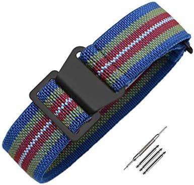 20mm Special Elastic Fabric Nylon Canvas Strap Hook Buckle Man's Watchband
