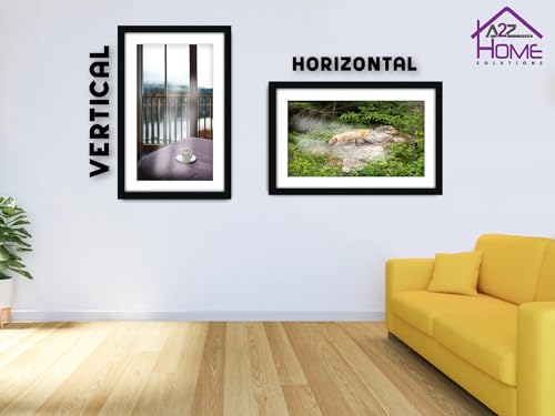 A2Z Home Solutions® Wall Poster Picture Frame With Mount to Hang Portrait or Landscape Art Gallery Black Photo Frame With White Mount- 60x80cm Pic Size 50x70cm - Image 5