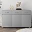 Grey-3 Doors and 3 Drawers