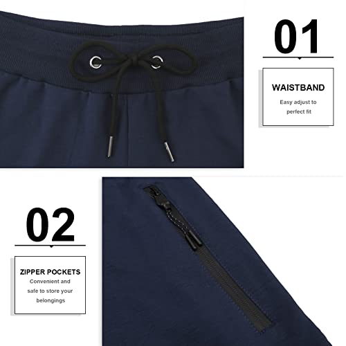 Image of PIDOGYM Men's 5 inch Gym Workout Shorts,Fitted Jogging Short Pants for Bodybuilding Running Training with Zipper Pockets