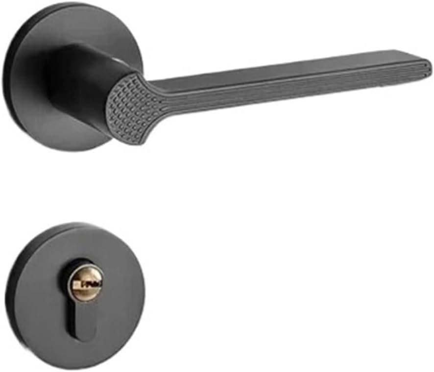 Silent Lock Bedroom Door Handle Hardware Accessories(Gold)