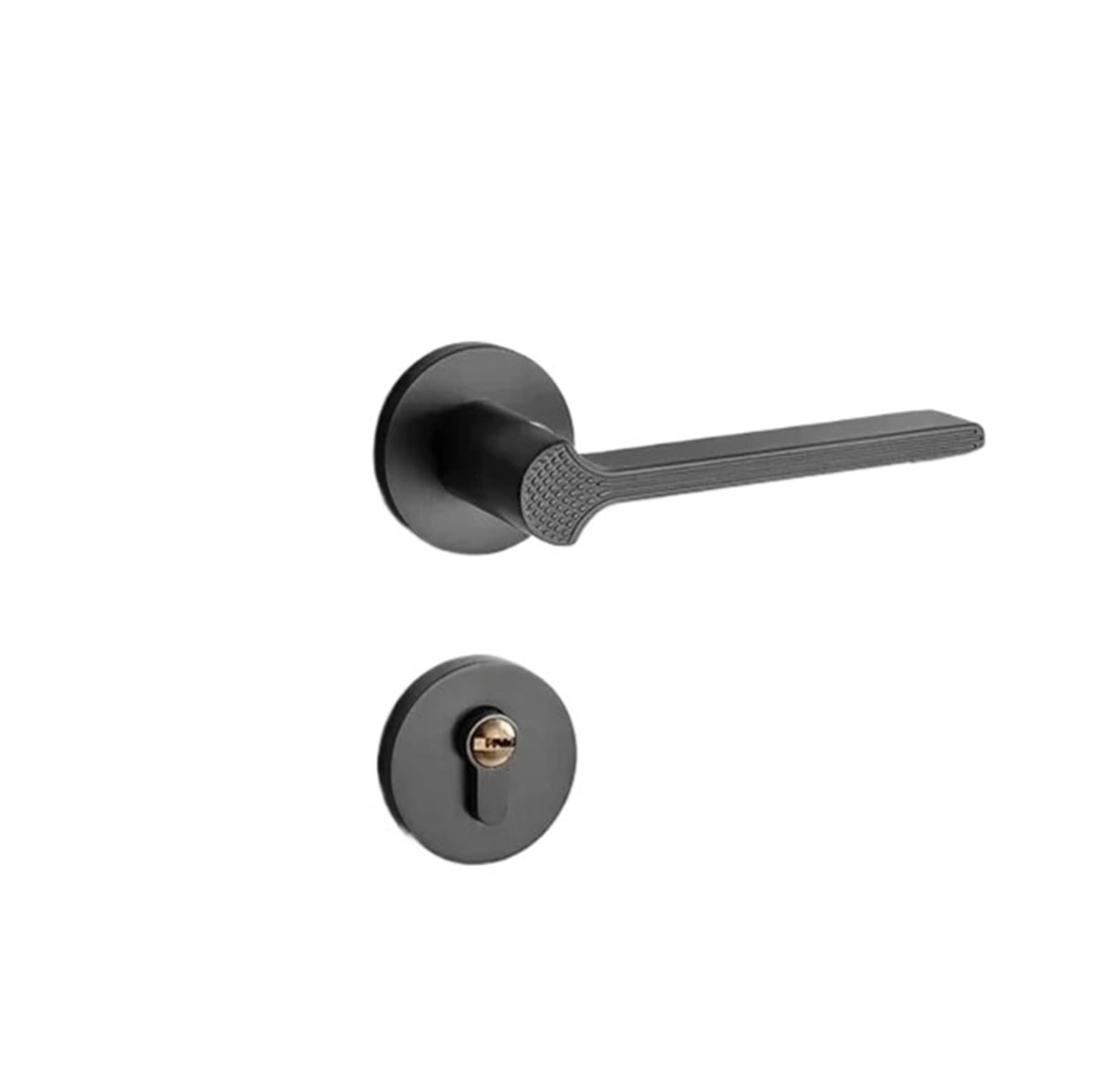OPTEPYOE Silent Lock Bedroom Door Handle Hardware Accessories(Grey)