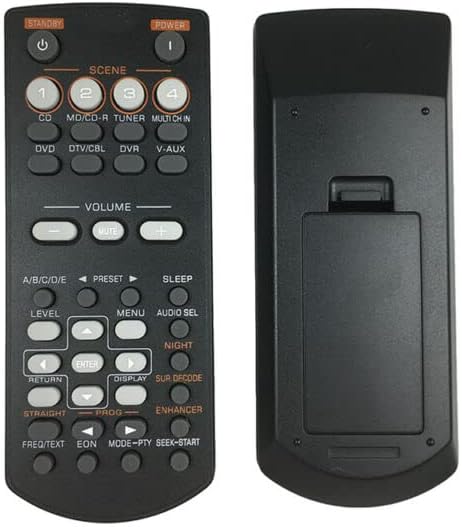 Replacement Remote Control Replace for TV/Audio/Projector for Yamaha RAV34 RAV250 RX-V363 RX-V365 HTIB-680 AV Receiver