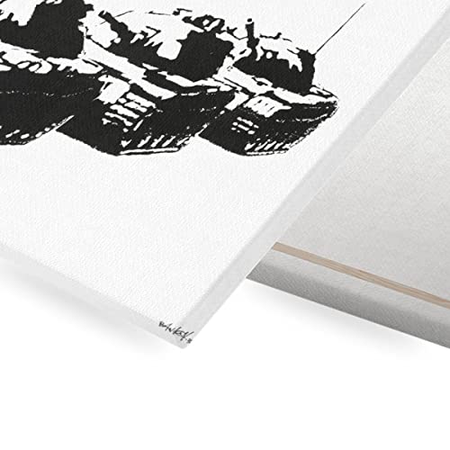 Toile imprimée Banksy Golf Tank tableau finition premium - 2