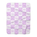 greekify Alpha Delta Pi Fluffy Blanket, Cozy Sherpa Sorority Blanket, ADPi Blanket, Sorority Blanket Gift, Sorority Gift, Pink