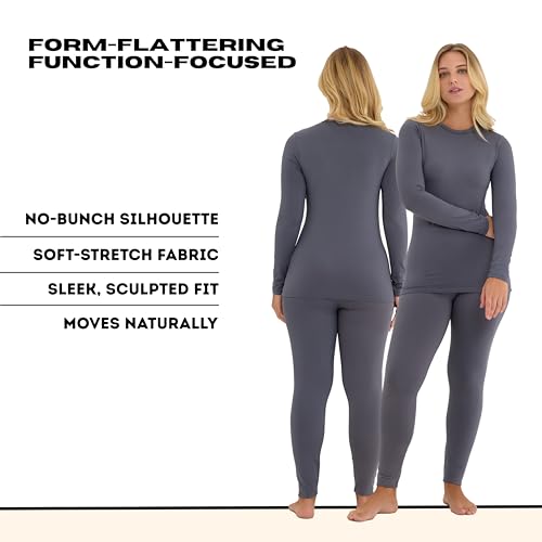 Women’s Thermal Underwear Set – Long Johns for Women Base Layer, Fleece-Lined Thermals Cold Weather | Top and Leggings4