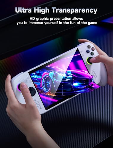 Image of JSAUX Screen Protector for ROG Xbox Ally /ROG Xbox Ally X (2025) / ROG Ally 2-Pack, Ultra HD 9H Hardness Tempered Glass Protector, 7 inch Anti-Scratch Screen Protector for ROG Ally X | Guide Frame Included, Ultra HD Tempered Glass, 9H Hardness, Anti-Scratch, Easy Installation