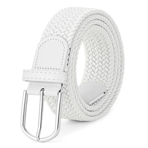 Image of BELTROAD Elastic Braided Belt Mens Golf Belts No-Hole Design Lightweight Breathable Woven Stretch Belt for Golf Casual