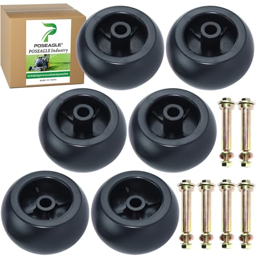 POSEAGLE 6 Pack 116-9981 Deck Wheels for Exmark Lazer Z E-Series Mowers