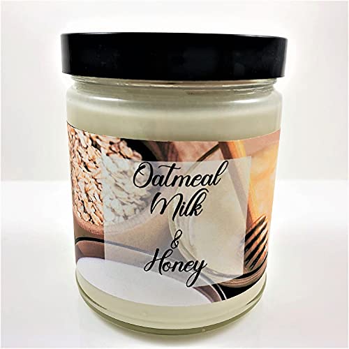 Oatmeal, Milk And Honey Scented Handpoured 8Oz Soy Wax Candle #TOP1