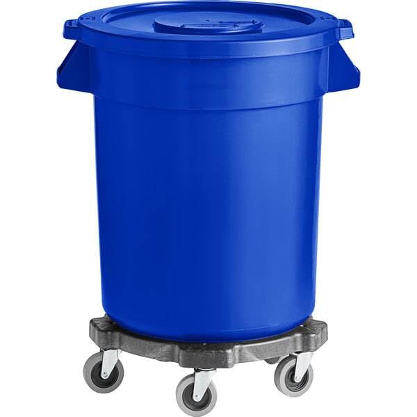 Caneca de Basura Redonda 32 Galones Azul