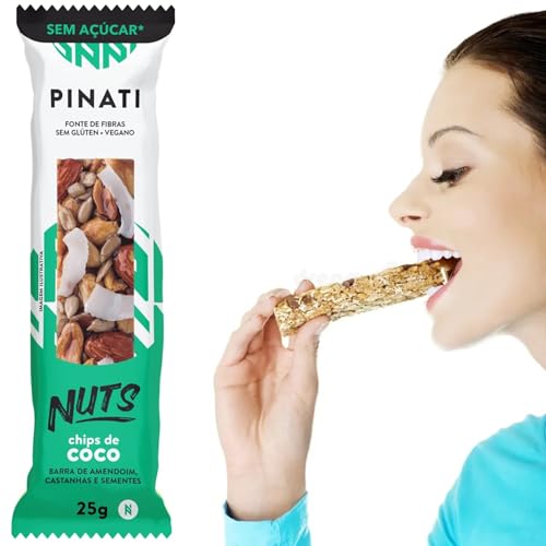 Kit c/ 10und Barra de Nuts Pinati Zero Coco 100g (4x25g)