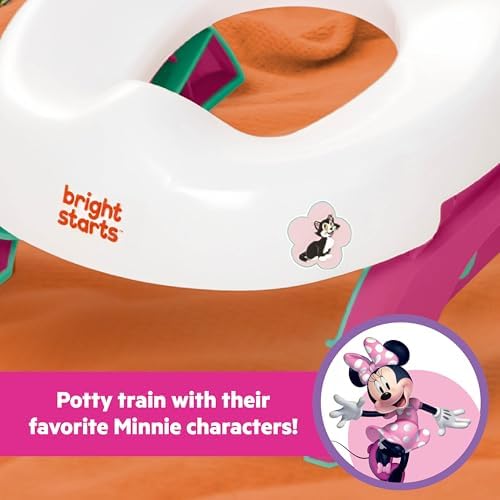 Disney Minnie Mouse 2-in-1 My Travel Potty by Bright Starts, Freestanding Potty or Toilet Topper Seat, Includes Travel Storage Bag, Pink — view 6