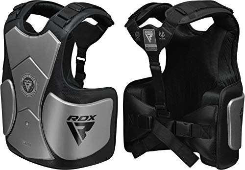 Rdx Chest Guard Boxing Mma Training, Maya Hide Leather Mark Pro Tri-Lira Padded Adjustable Body Protector, Muay Thai Martial Arts Sparring Coaching Rib Shield Armour, Kickboxing Taekwondo Bjj Karate #TOP1