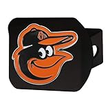 FANMATS 26518 MLB - Baltimore Orioles Color Hitch Cover - Black