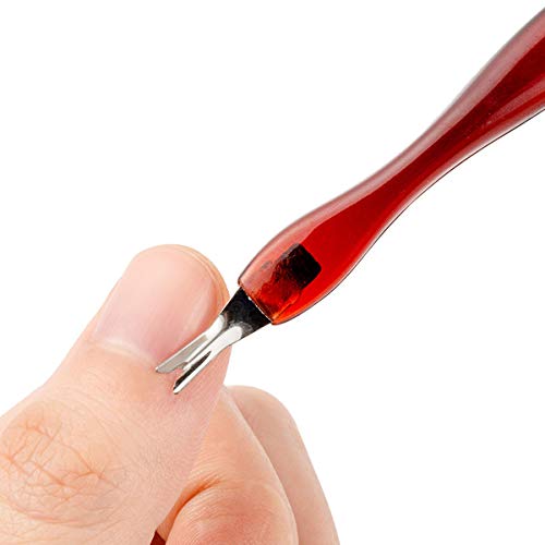 ONESWI 3Pcs Professional Cuticle Trimmer Cuticle Pusher Cuticle Knife Remover Dead Skin Practical Nail Art Tools
