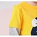 VZF Toddler Boy Long Sleeve Shirts 3-Pack Boys Cotton Pullover T-Shirt Graphic Kids Basic Tops,Dino White+NBlue+Yellow 7-8Y