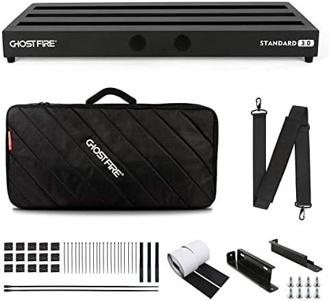 Ghost Fire Guitar Pedal Board Aluminum Alloy Effect Pedalboard with Carry Bag,V series (V-STANDARD 3.0 DE)