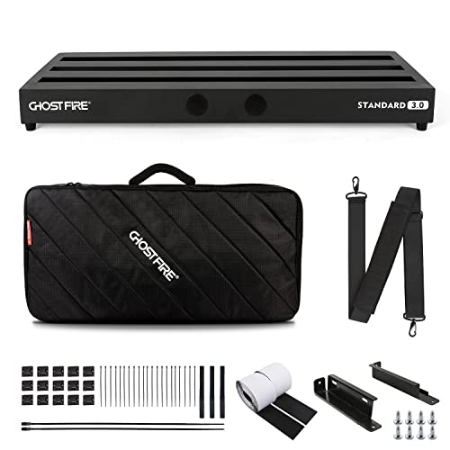 Ghost Fire Guitar Pedal Board Aluminum Alloy Effect Pedalboard With Carry Bag,V Series (V-Standard 3.0 De) #TOP2