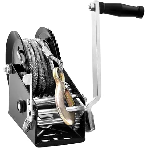 VEVOR 3500 lbs Hand Winch with Cable Cover