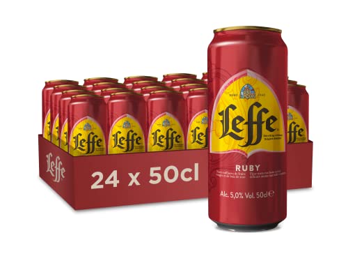 Leffe Ruby Bière Fruitée Pack 24 Canettes 50cl