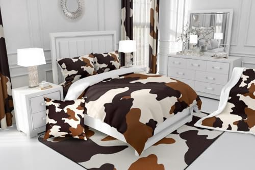 Parure de lit imprimé vache rustique, la housse de couette idéale pour ado - 6