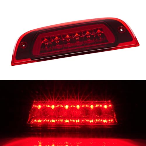 Image of Third 3rd Brake Light LED for 2002-2007 Jeep Liberty, High Mount Rear Brake Lights Assembly for 02-07 Liberty, Waterproof Center Cab Lamp Stop Light (Red)