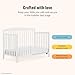 Dream On Me Convertible Crib Toddler Guard Rail in White, Compatible with Select Cribs, Crib to Toddler Bed Conversion, Easily Attachable (21.25L x 1.2W x 12.25H)