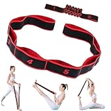 Fitness Resistance Band for Stretching and Yoga, 8 Section Dance Stretching Belt Pilates Pull Strap Belt Fitness Exercise Strap Fitness Resistance Band with Number