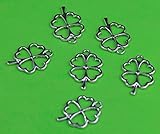 saint patrick's day activities  RomaLab 8 Charms Kleeblatt aus Tibetischem Silber San Patrick Day Anhänger