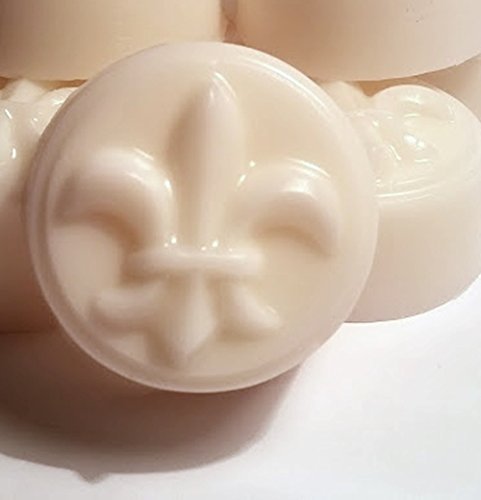 50 Pc Fleur de Lis Guest Soaps in choice of White Floral scents -