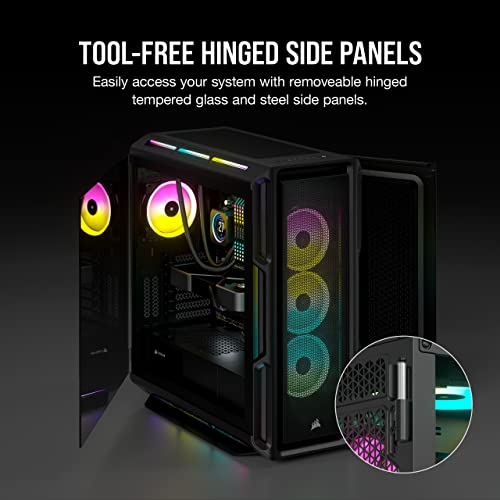 CORSAIR iCUE 5000T RGB Mid-Tower Case, Black by Corsair - Image 8