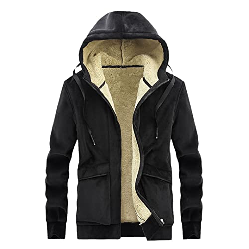 Sweat à capuche d'hiver chaud en cachemire Vogrtcc homme grand confort