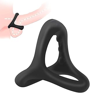 Cockring 1 Pièce, Anneau De Pénis Triangle En Silicone 35 Mm Diamètre Intérieur, Noir