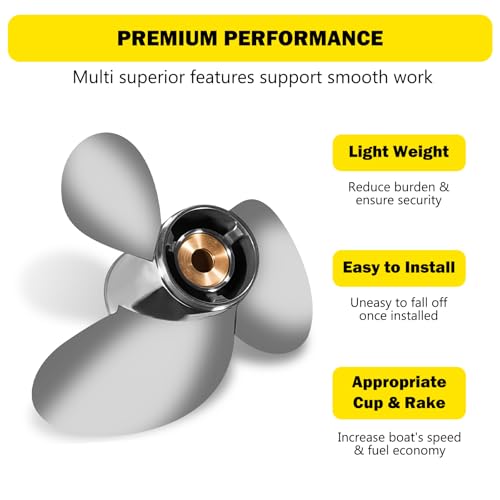 YOUNG PROPS 15 1/4x19 Stainless Boat Propeller for Suzuki 150-300HP 15Tooth by YOUNG PROPS - Used condition - Image 5