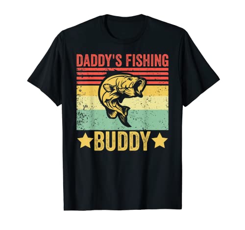 Papá de pesca amigo retro vintage divertido pescador padre Camiseta